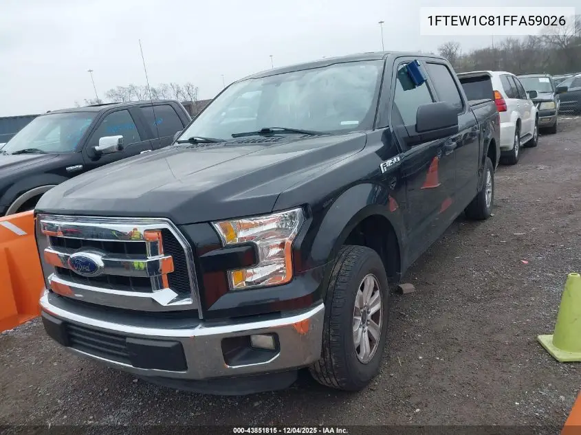 1FTEW1C81FFA59026 2015 Ford F-150 Xlt