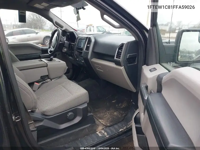 1FTEW1C81FFA59026 2015 Ford F-150 Xlt
