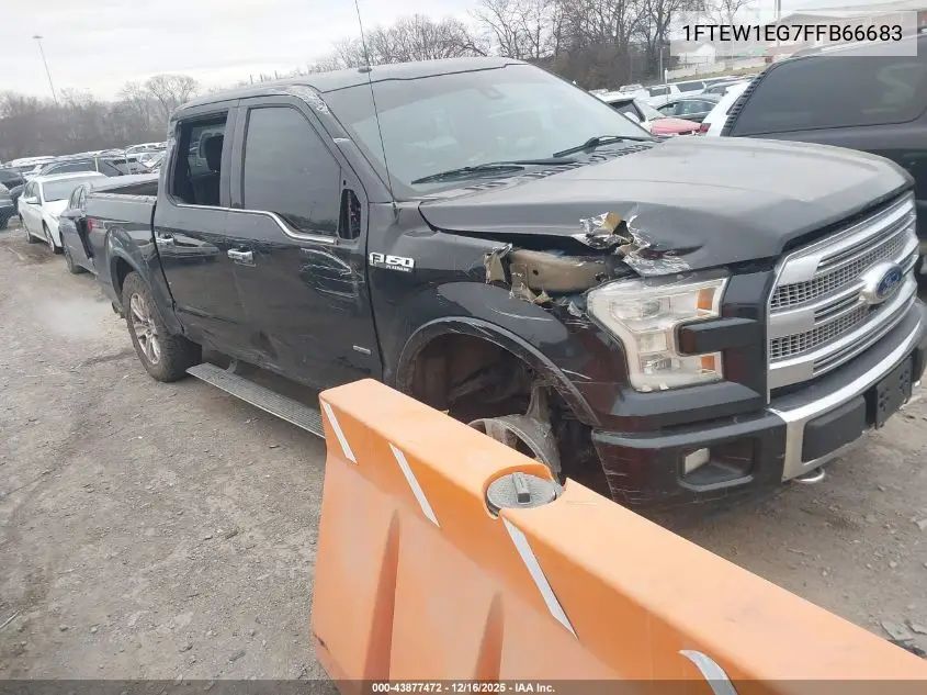 1FTEW1EG7FFB66683 2015 Ford F-150 Platinum