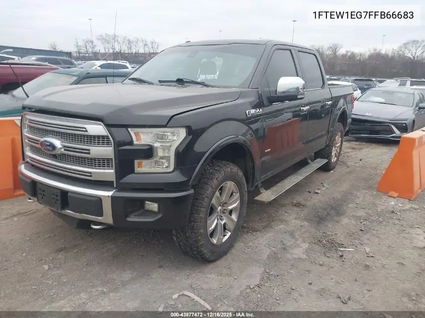 1FTEW1EG7FFB66683 2015 Ford F-150 Platinum