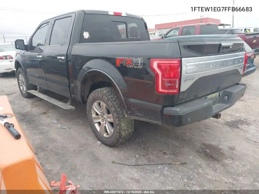 1FTEW1EG7FFB66683 2015 Ford F-150 Platinum
