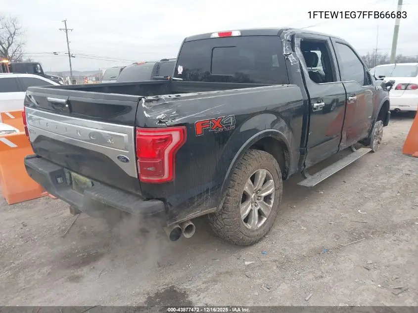 1FTEW1EG7FFB66683 2015 Ford F-150 Platinum