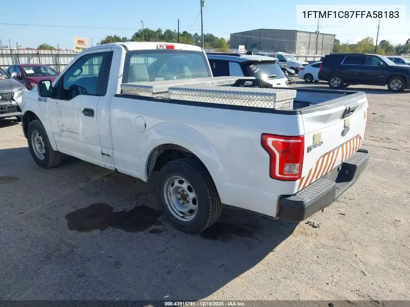 1FTMF1C87FFA58183 2015 Ford F-150 Xl