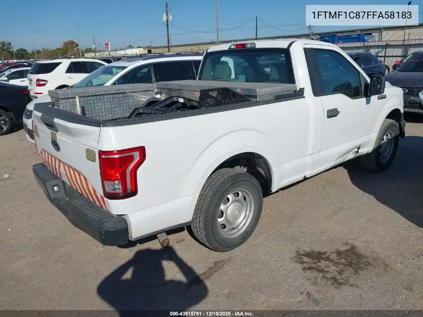1FTMF1C87FFA58183 2015 Ford F-150 Xl