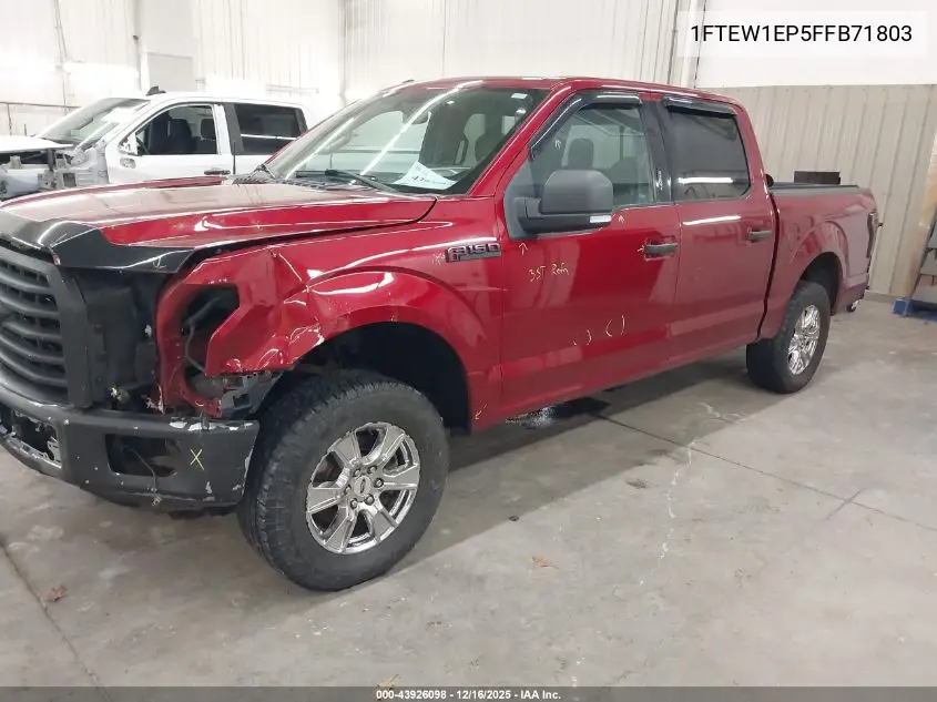 1FTEW1EP5FFB71803 2015 Ford F-150 Xlt