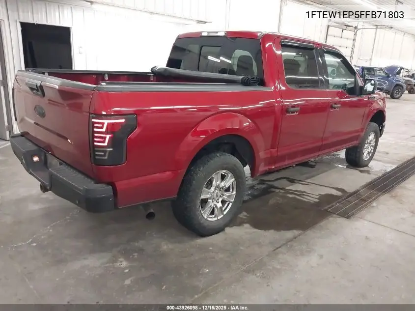 1FTEW1EP5FFB71803 2015 Ford F-150 Xlt