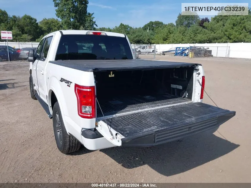 2016 Ford F-150 Xlt VIN: 1FTEW1EP4GFC33239 Lot: 40161437