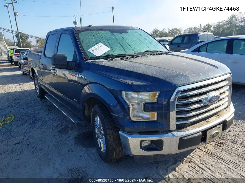 1FTEW1CP4GKE74468 2016 Ford F150 Supercrew