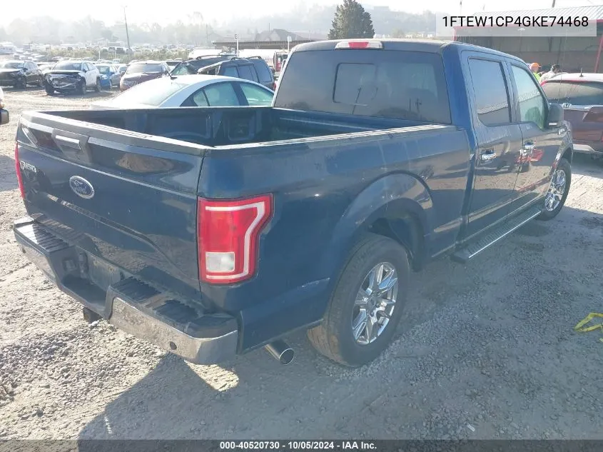 1FTEW1CP4GKE74468 2016 Ford F150 Supercrew