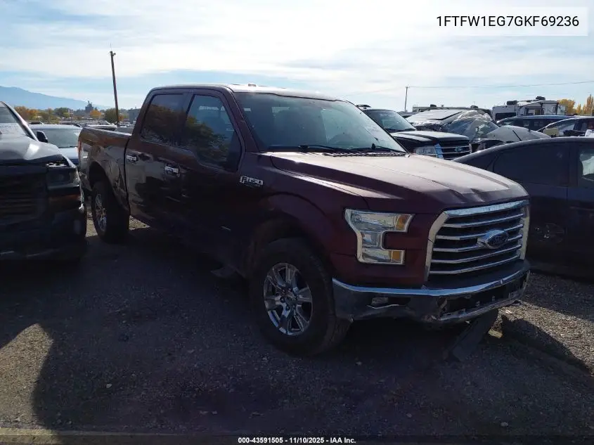 1FTFW1EG7GKF69236 2016 Ford F-150 Xlt