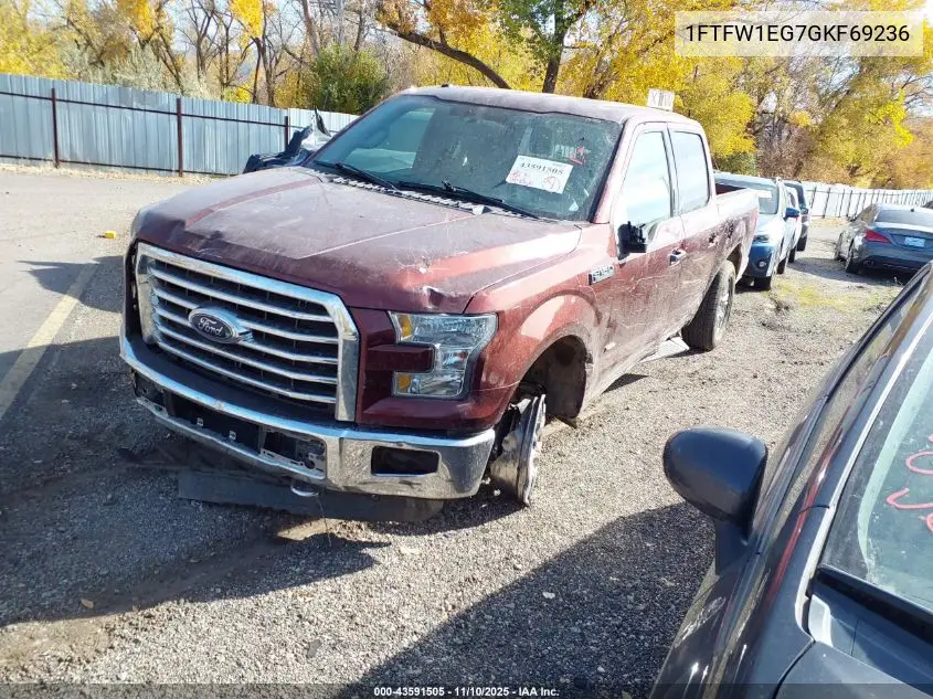 1FTFW1EG7GKF69236 2016 Ford F-150 Xlt