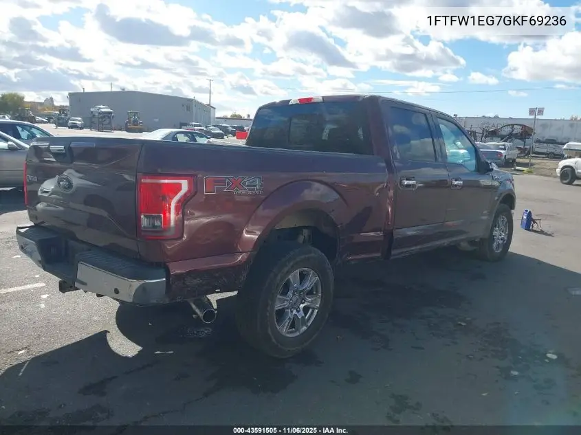 1FTFW1EG7GKF69236 2016 Ford F-150 Xlt