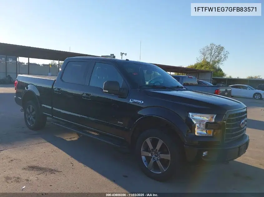 1FTFW1EG7GFB83571 2016 Ford F-150 Xlt