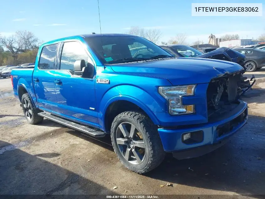 1FTEW1EP3GKE83062 2016 Ford F-150 Xlt