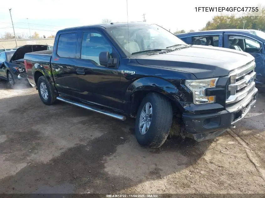 1FTEW1EP4GFC47755 2016 Ford F-150 Xlt