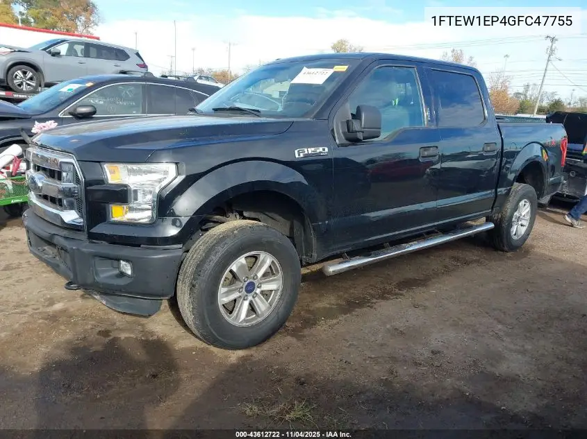 1FTEW1EP4GFC47755 2016 Ford F-150 Xlt