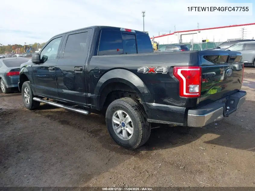 1FTEW1EP4GFC47755 2016 Ford F-150 Xlt