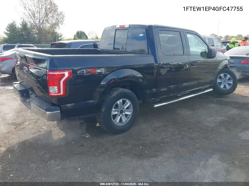 1FTEW1EP4GFC47755 2016 Ford F-150 Xlt