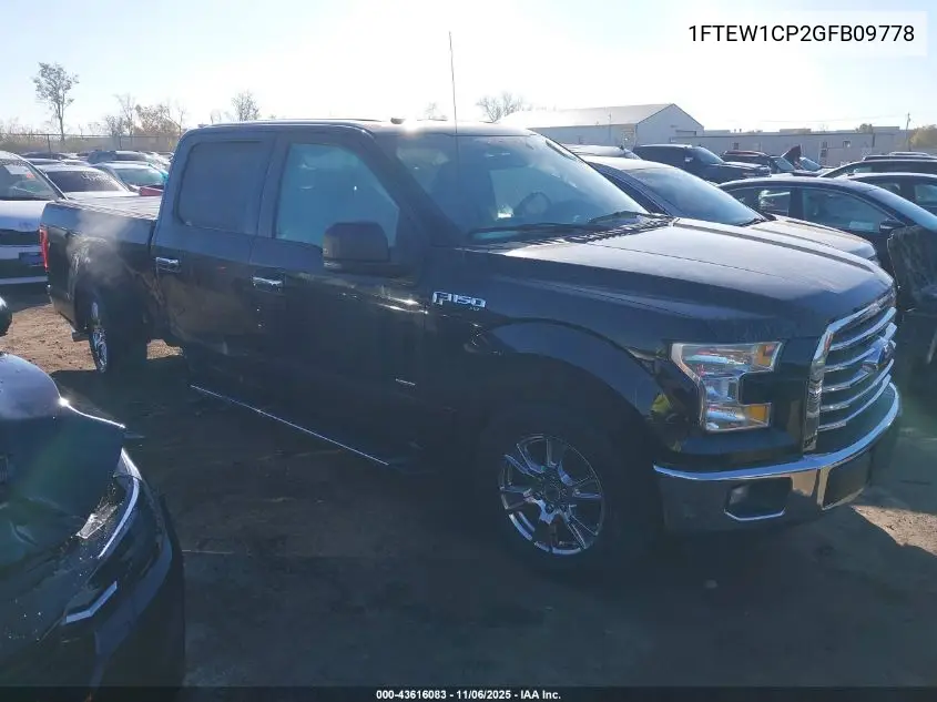 1FTEW1CP2GFB09778 2016 Ford F-150 Xlt