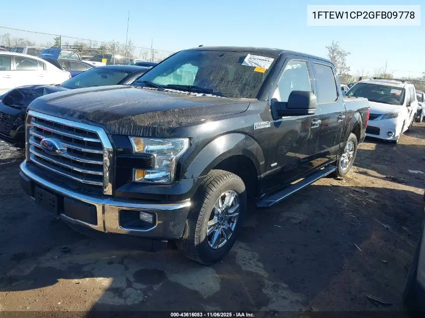 1FTEW1CP2GFB09778 2016 Ford F-150 Xlt
