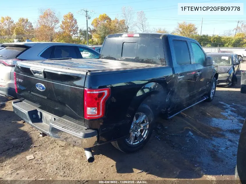 1FTEW1CP2GFB09778 2016 Ford F-150 Xlt