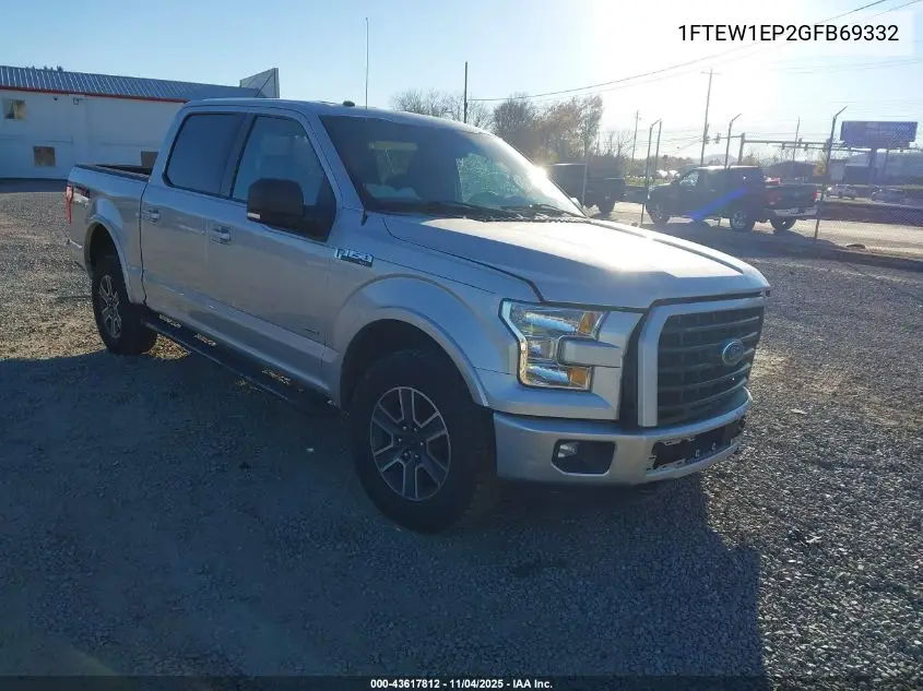 1FTEW1EP2GFB69332 2016 Ford F-150 Xlt