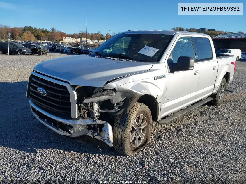 1FTEW1EP2GFB69332 2016 Ford F-150 Xlt