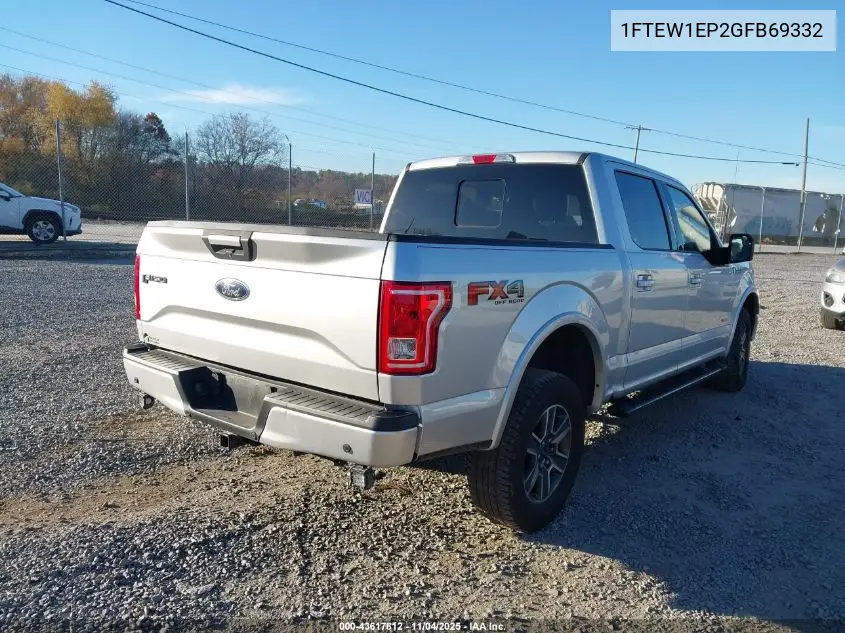 1FTEW1EP2GFB69332 2016 Ford F-150 Xlt