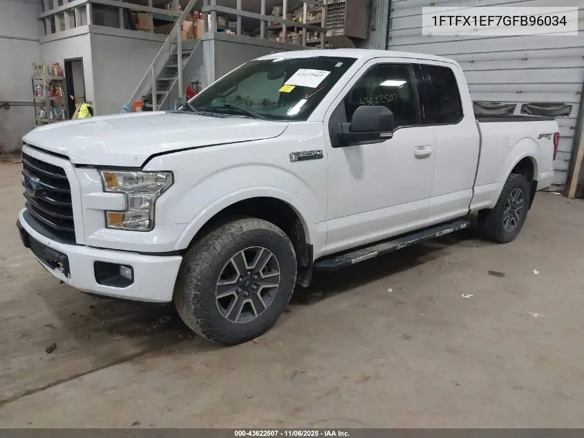 1FTFX1EF7GFB96034 2016 Ford F-150 Xlt