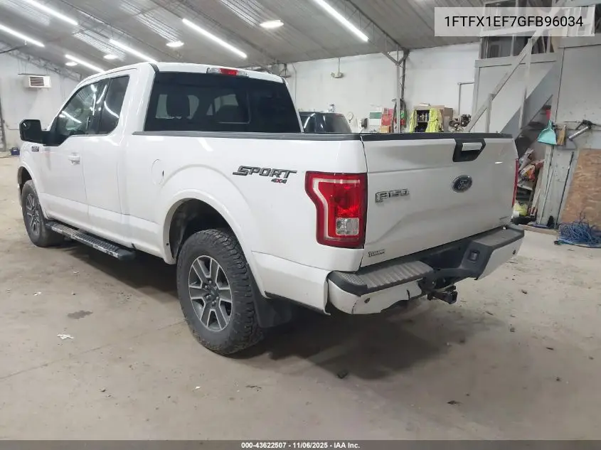 1FTFX1EF7GFB96034 2016 Ford F-150 Xlt