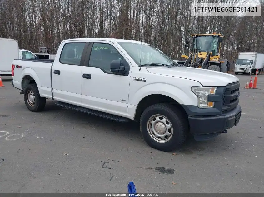 1FTFW1EG6GFC61421 2016 Ford F-150 Xl