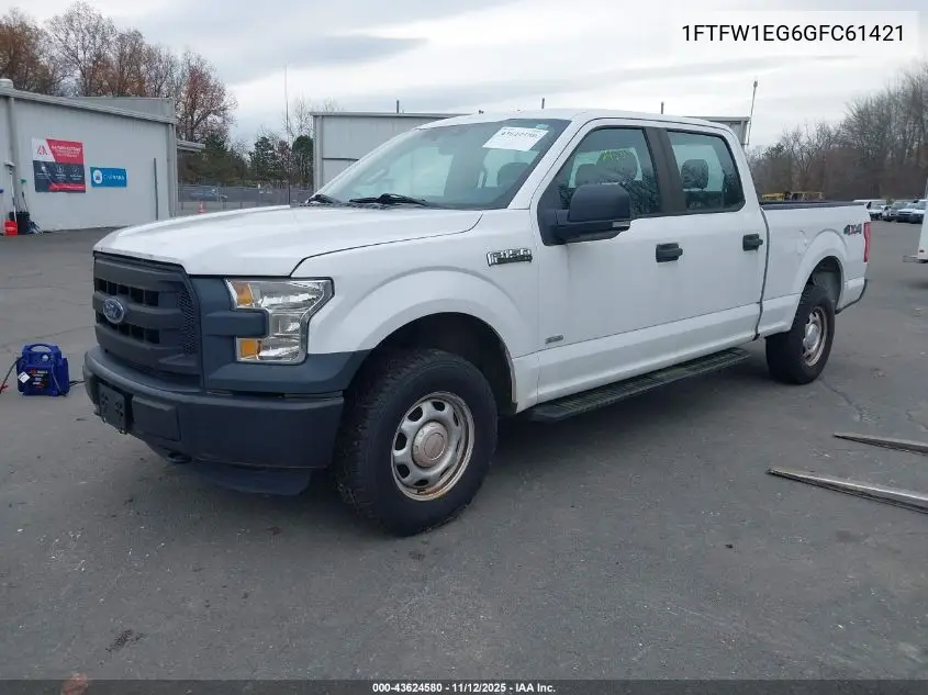 1FTFW1EG6GFC61421 2016 Ford F-150 Xl