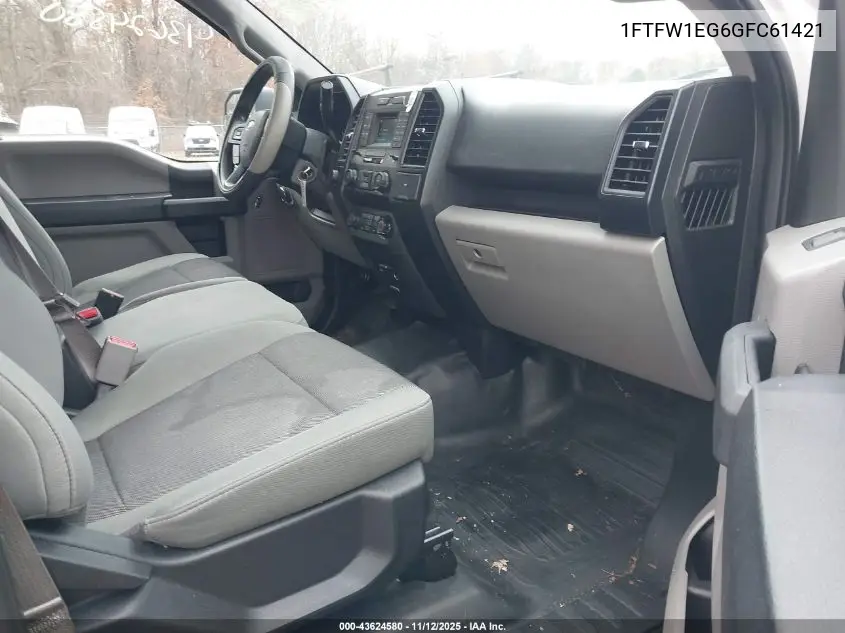 1FTFW1EG6GFC61421 2016 Ford F-150 Xl