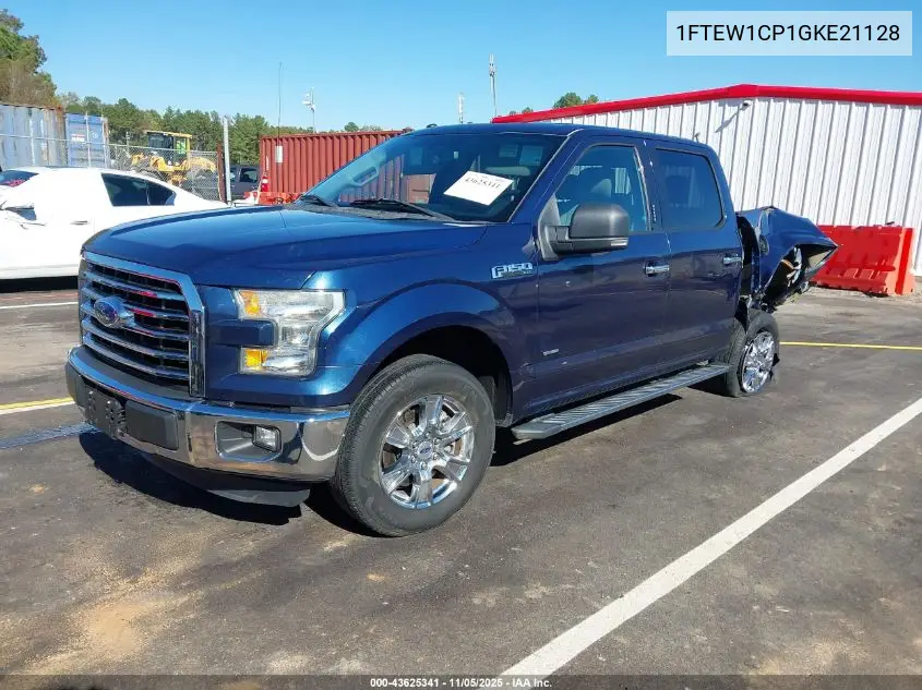 1FTEW1CP1GKE21128 2016 Ford F-150 Xlt