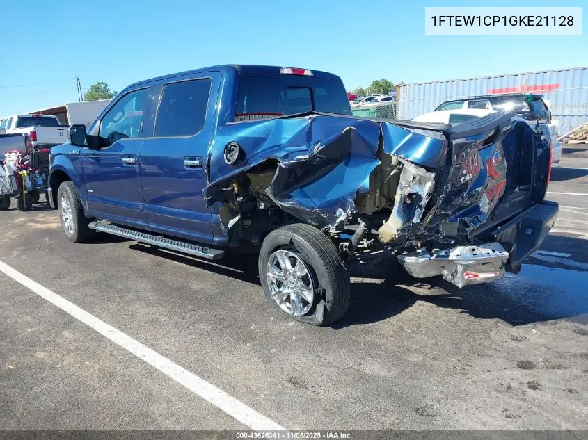 1FTEW1CP1GKE21128 2016 Ford F-150 Xlt