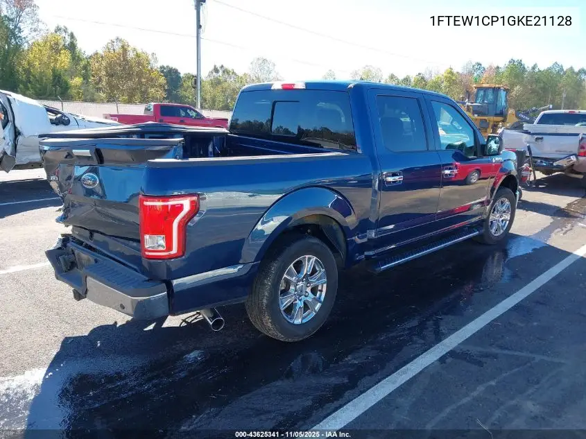 1FTEW1CP1GKE21128 2016 Ford F-150 Xlt