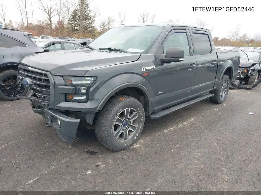 1FTEW1EP1GFD52446 2016 Ford F-150 Xlt