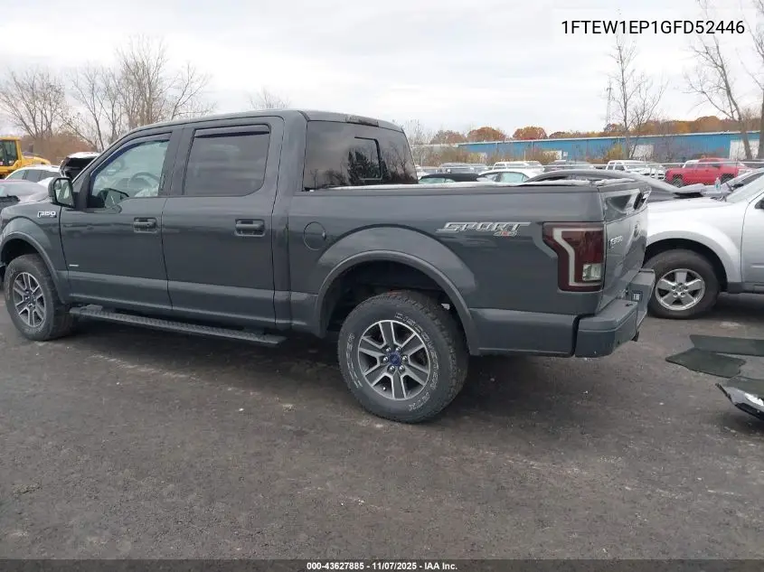 1FTEW1EP1GFD52446 2016 Ford F-150 Xlt