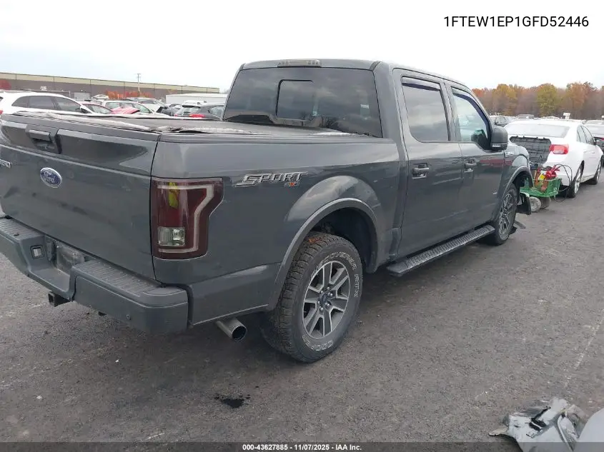 1FTEW1EP1GFD52446 2016 Ford F-150 Xlt