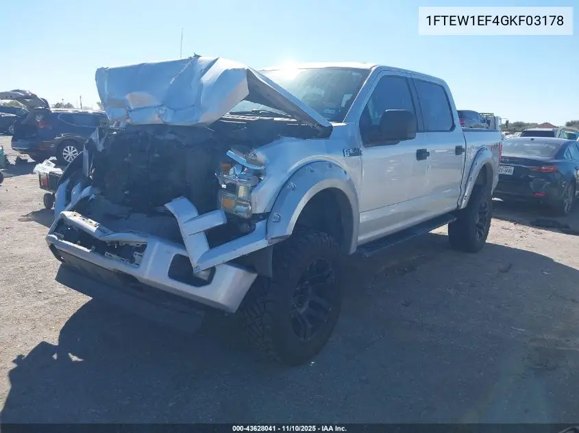 1FTEW1EF4GKF03178 2016 Ford F-150 Xl