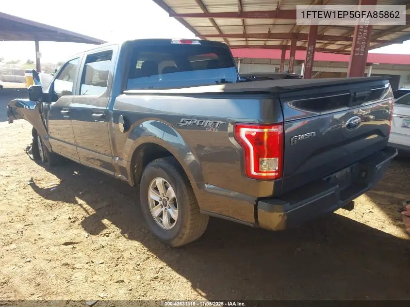 1FTEW1EP5GFA85862 2016 Ford F-150 Xl