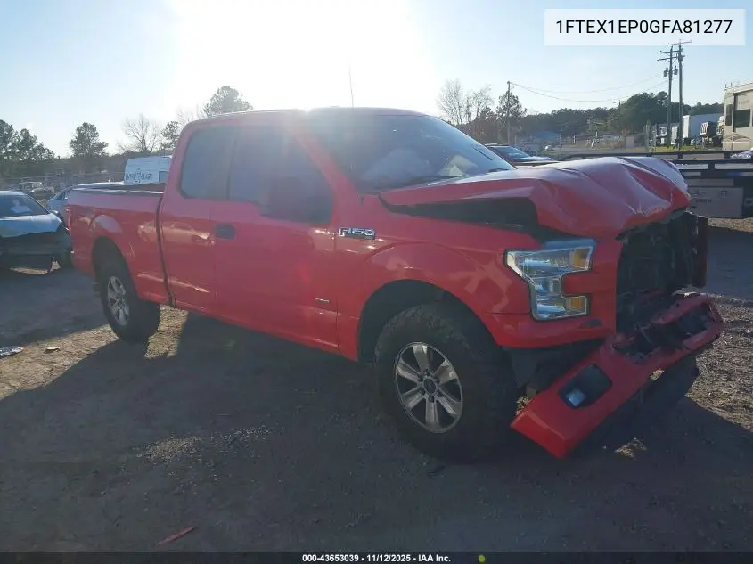 1FTEX1EP0GFA81277 2016 Ford F-150 Xl