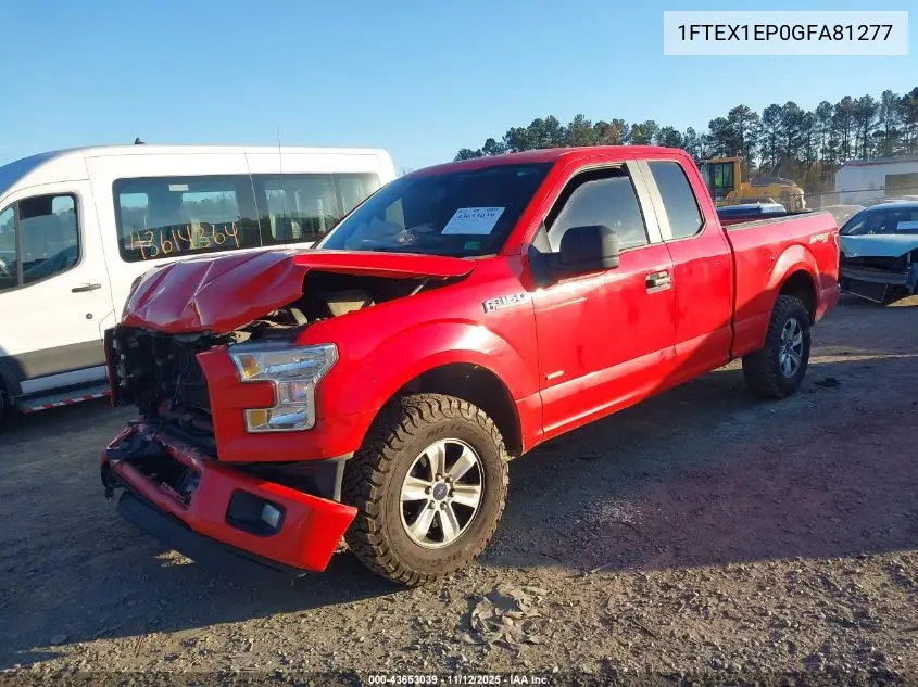 1FTEX1EP0GFA81277 2016 Ford F-150 Xl
