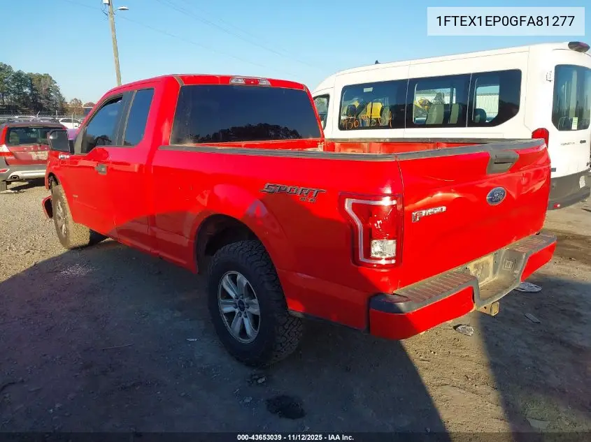 1FTEX1EP0GFA81277 2016 Ford F-150 Xl