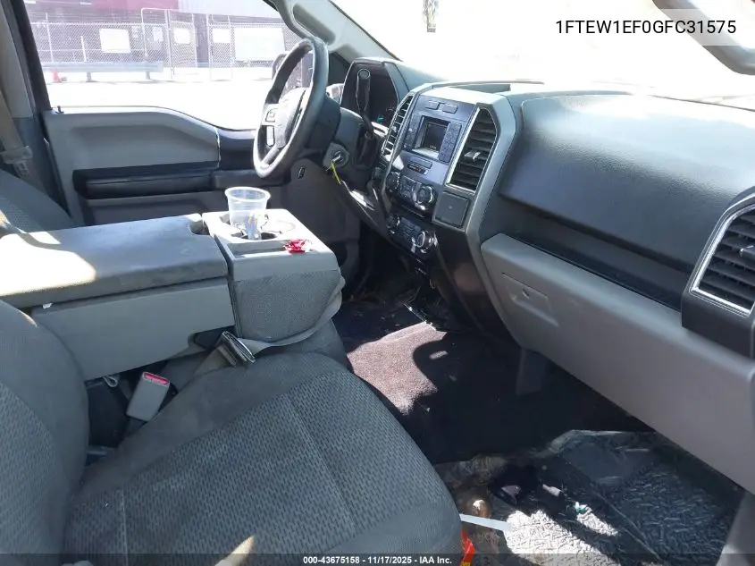 1FTEW1EF0GFC31575 2016 Ford F-150 Xlt