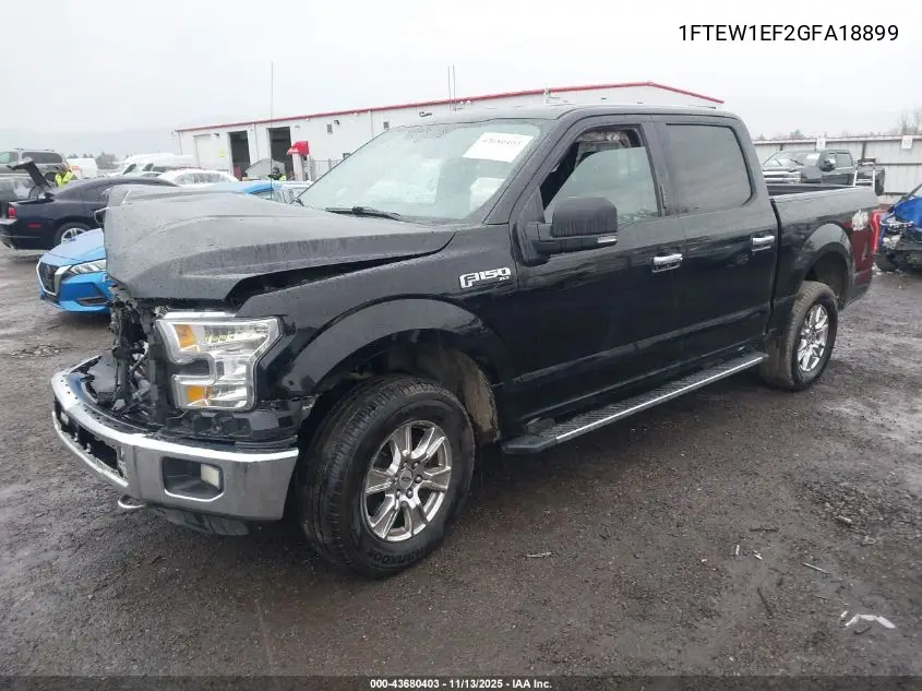 1FTEW1EF2GFA18899 2016 Ford F-150 Xlt
