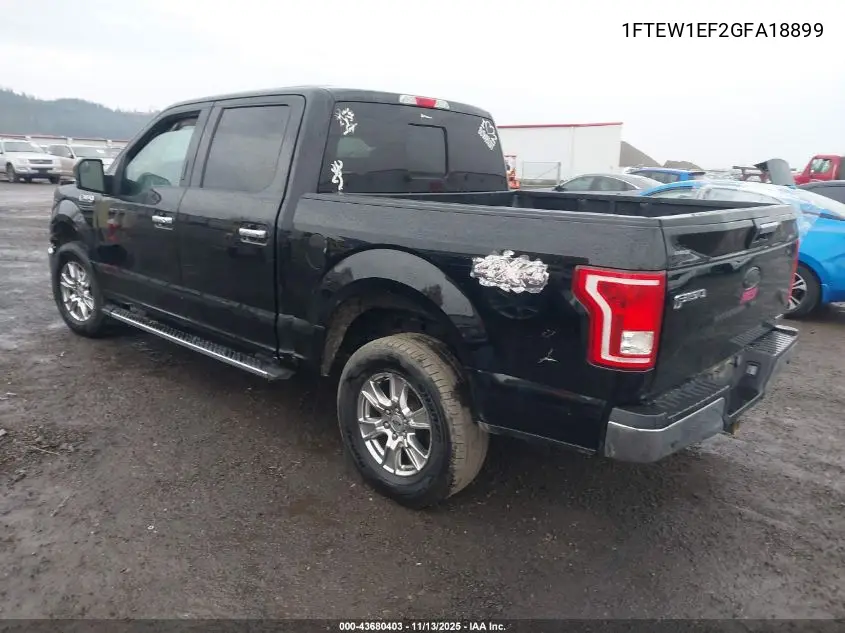 1FTEW1EF2GFA18899 2016 Ford F-150 Xlt