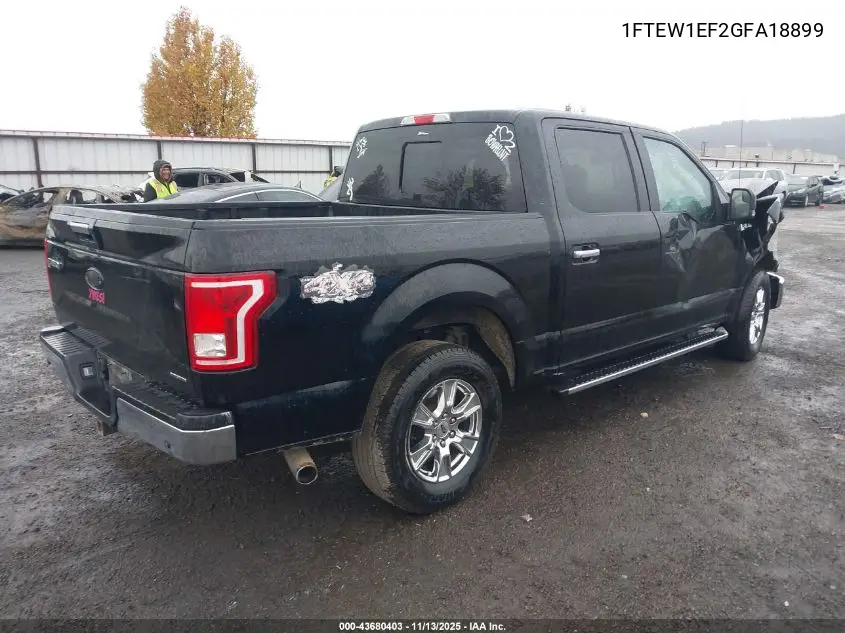 1FTEW1EF2GFA18899 2016 Ford F-150 Xlt
