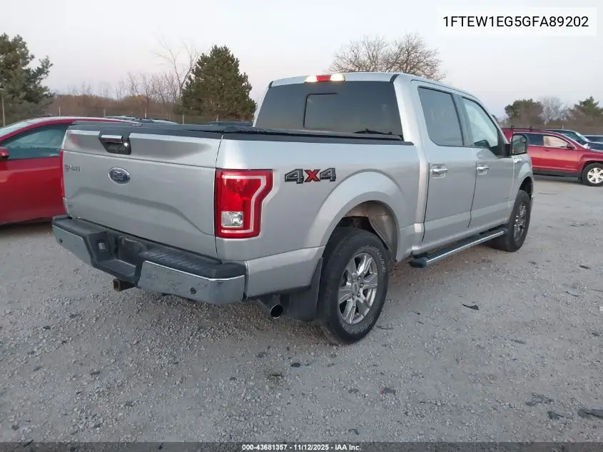 1FTEW1EG5GFA89202 2016 Ford F-150 Xlt