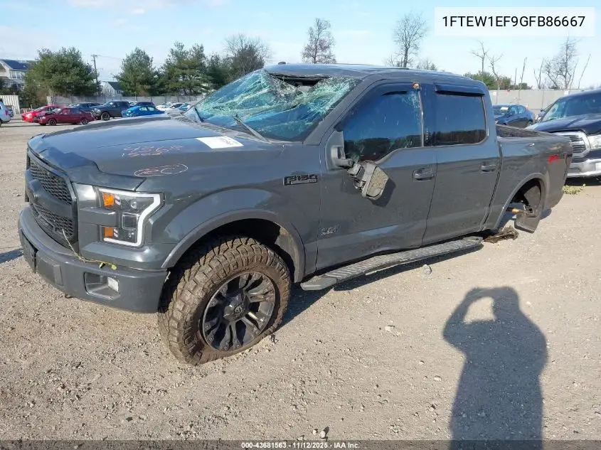 1FTEW1EF9GFB86667 2016 Ford F-150 Xlt